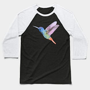 Watercolor Humming Bird Baseball T-Shirt